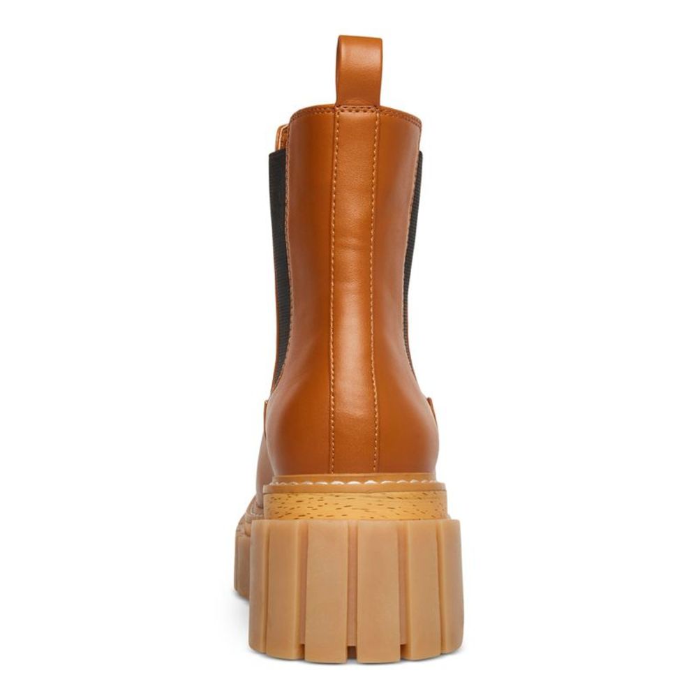 MADDEN GIRL Womens Cognac Brown 1-1/2" Platform Sides Pheobee Chelsea 6 M - Picture 2 of 4